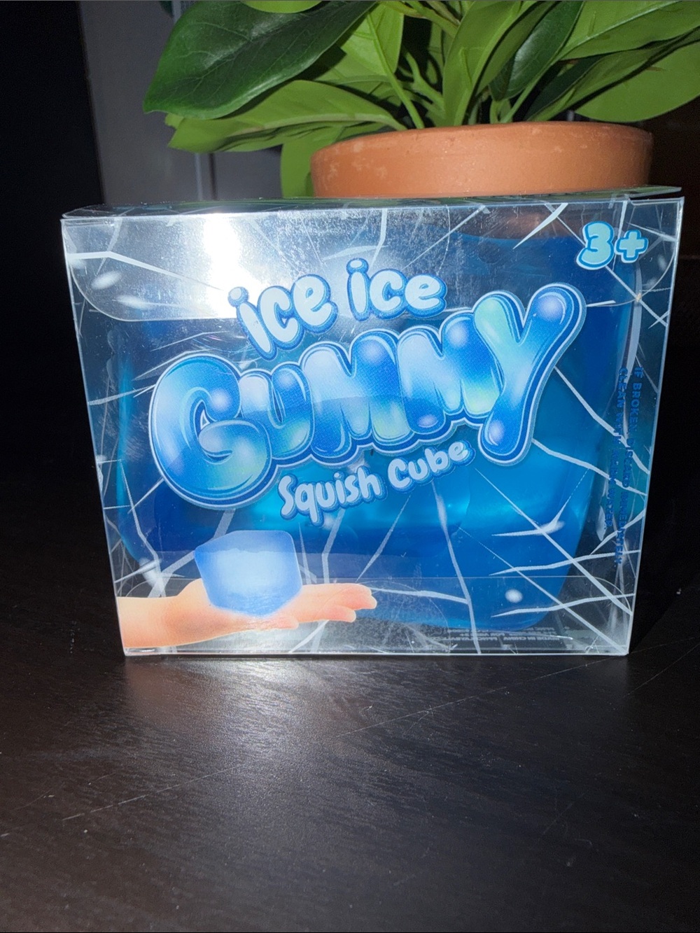 Ice Ice Gummy Squish Cube - Blue Jumbo